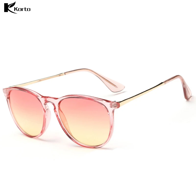 Женские солнцезащитные очки розовые женские Gozlugu круглые 2019 Zonnebril Dames Oculos