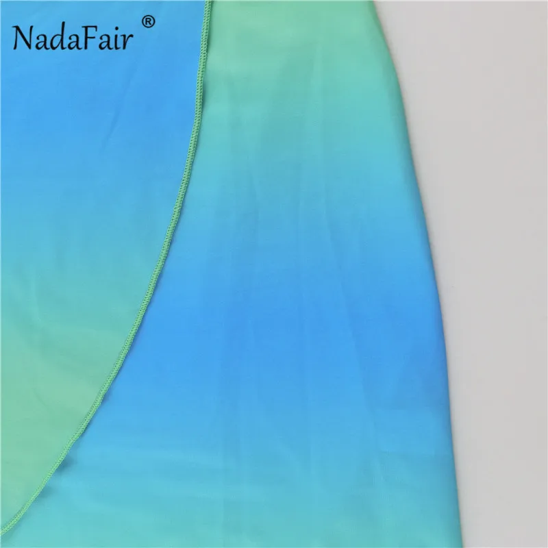 Женское облегающее платье с принтом тай-дай Nadafair летнее пикантное длинным