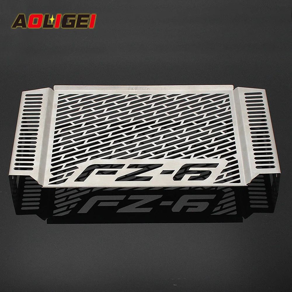 

Stainless Steel Motorcycle Radiator Grille Guard Cover Protector for YAMAHA FZ 6 FZ6 2007-2010 2008 2009fz6