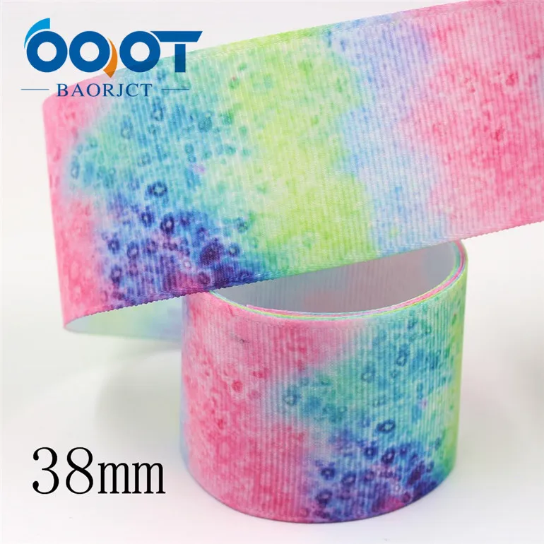 I-19809-1876 OOOT BAORJCT I-19809-1873, 38 мм 10 ярдов мультфильм термотрансферные печатные корсажные ленты, ленты ремесла, лук крышка DIY аксессуары - Цвет: I-19809-1876