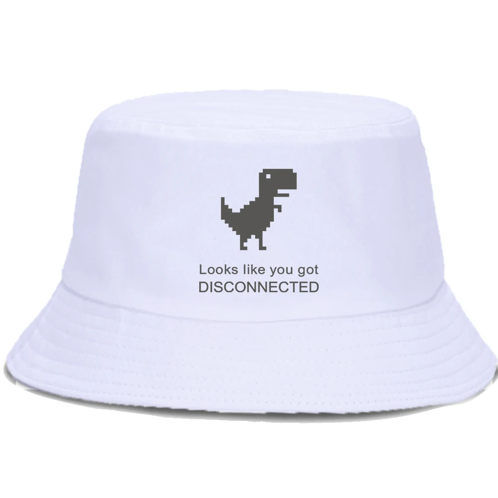 

Looks Like You Got Disconnected Bucket Hats Casual Unisex Fishing Cap Foldable Outdoor Fisherman's Hat Summer Sports Panama Caps