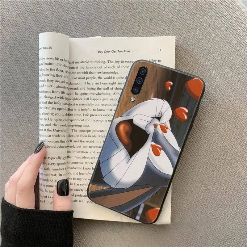 

Bugs Bunny Cartoon Rabbit Phone Case For Samsung galaxy S 9 10 20 A 10 21 30 31 40 50 51 71 s note 20 j 4 2018 plus