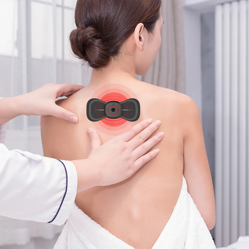 Портативный мини Электрический массажер для шеи шейный массаж Стимулятор боли