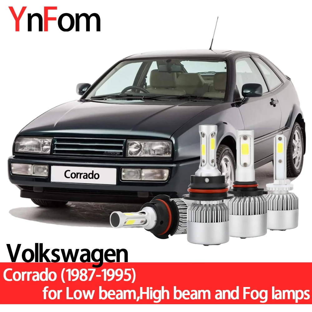 

YNFOM LED headlights kit for Volkswagen Corrado G60 VR6 1987-1995 low/high beam,fog lamp,car accessories,car headlight bulbs