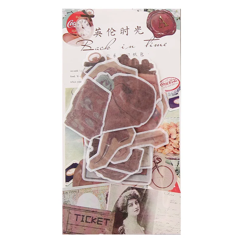 

20set/lot Kawaii Stationery Stickers Back in time Retro Diary Planner Decorative Mobile Stickers Scrapbooking DIY Craft Stickers