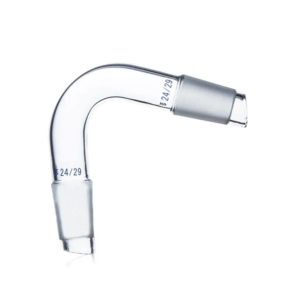 24/29 стеклянный адаптер сгиба дистилляционная трубка оба соединения 24 # 75 градусов