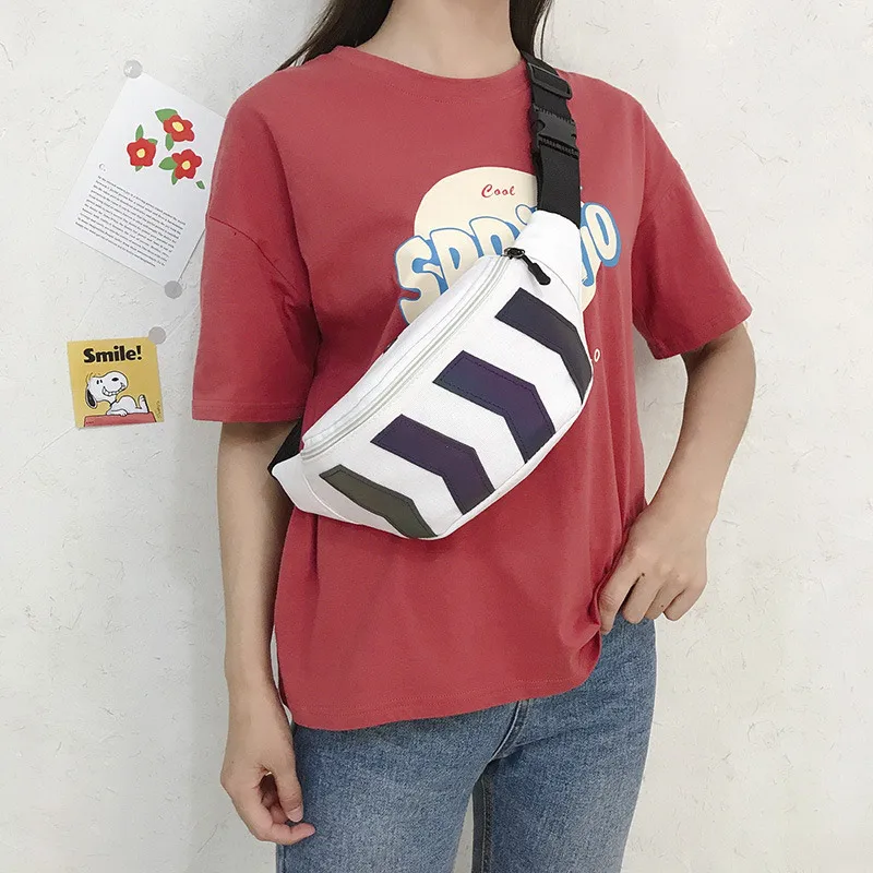 Холщовая поясная сумка 2022 забавная с отверстием для наушников Светоотражающая