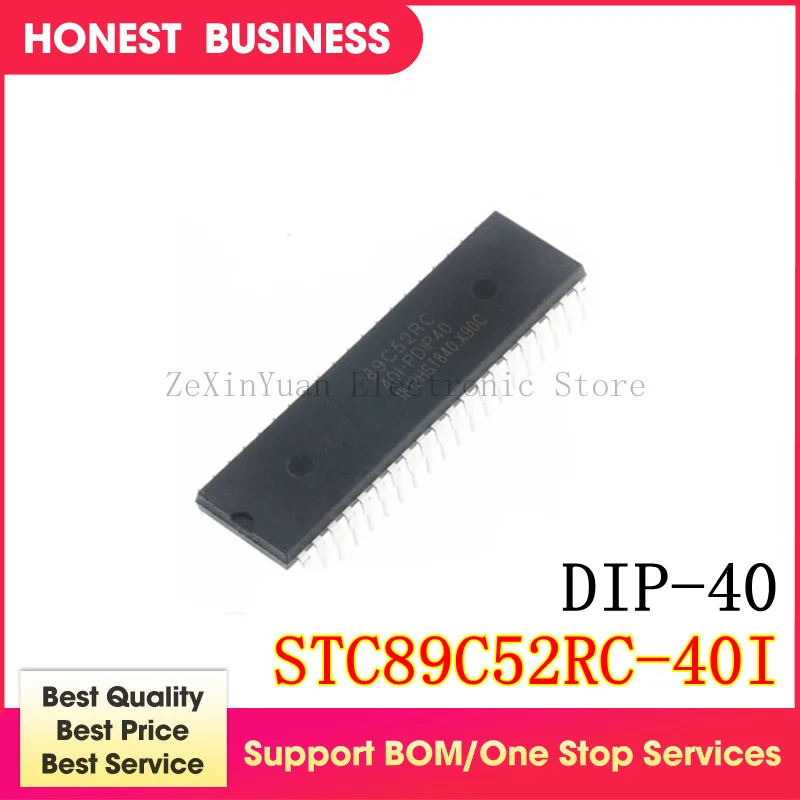 

5 ./ STC89C52RC-40I-PDIP40 STC89C52 DIP-40