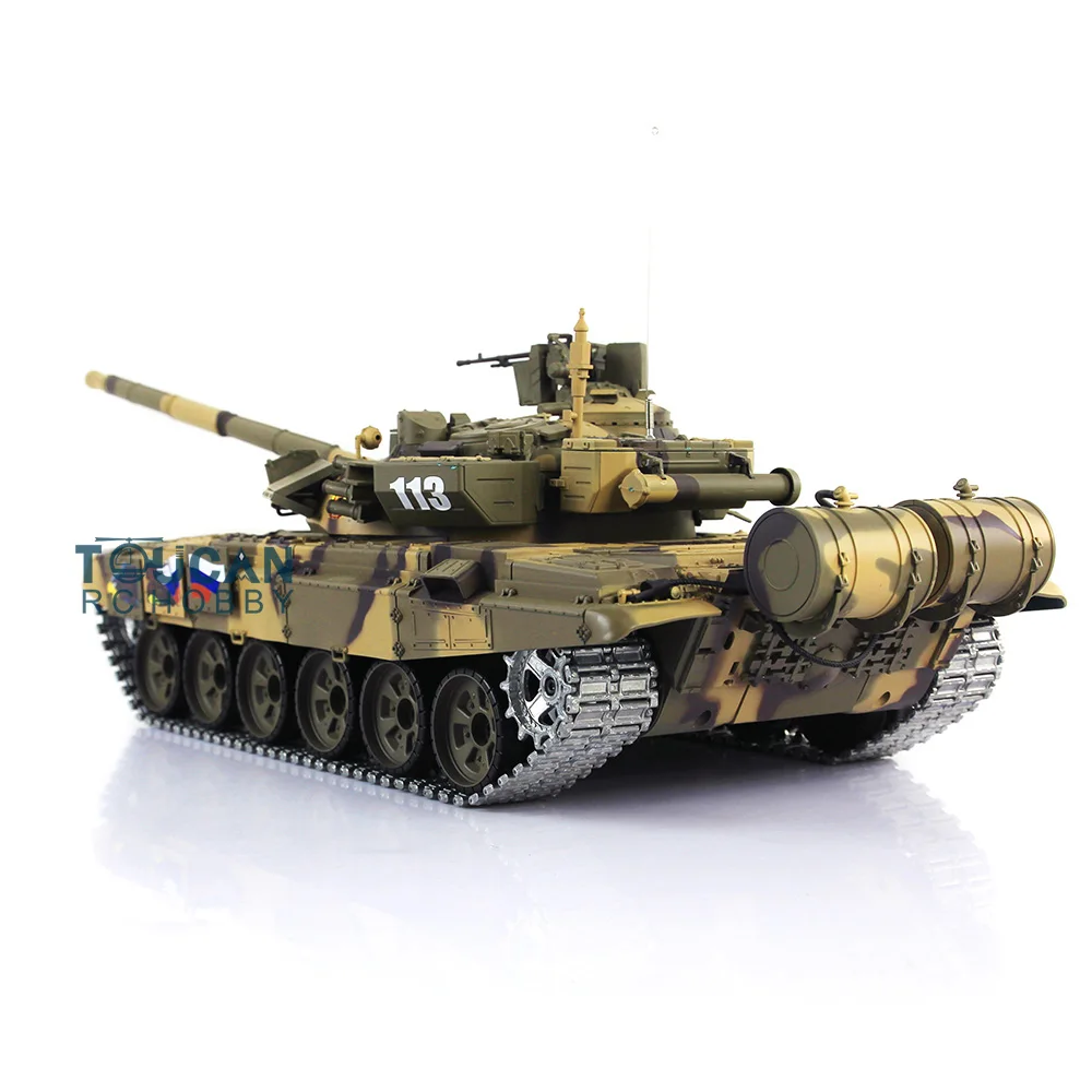 Heng Long RC Tank 1/16 7 0 настроить FPV Россия T90 3938 360 ° револьверный металлический трек |