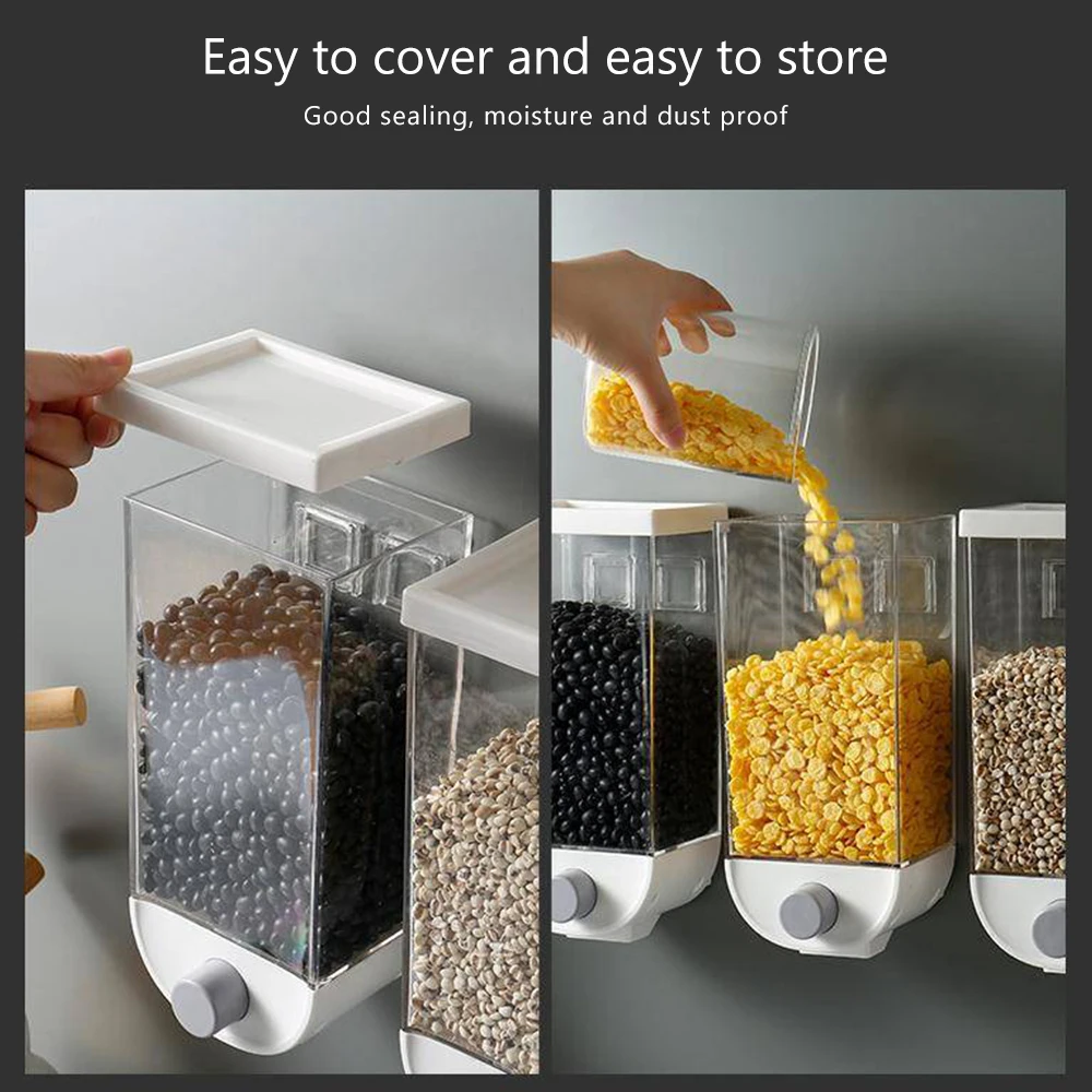 Контейнер пластиковый настенный для хранения пищевых продуктов 1000/1500 мл 1