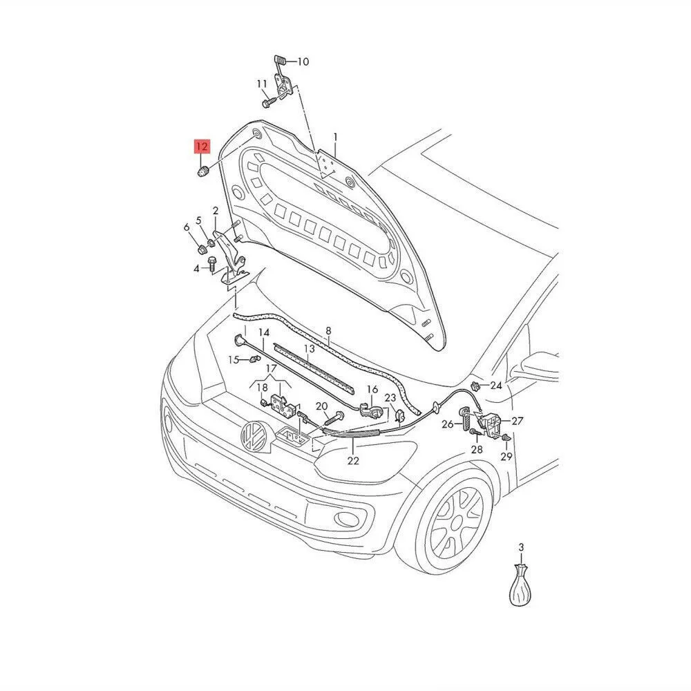 

Stable Performance Clips Washer Bumper 5PCS Buffer Hood High Reliability