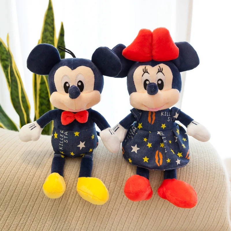 Stuffed Mickey&ampMinnie Mouse Doll Plush Toy Soft Star Mickey Minnie Dolls Cushion Pillow Birthday Wedding Gifts for Kids Children | Игрушки