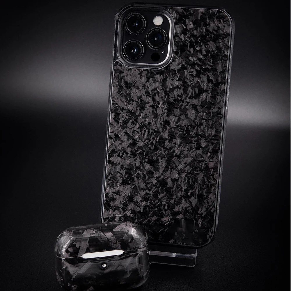 Чехол из настоящего кованого углеродного волокна для iPhone XS XR XSMAX тонкий прочный