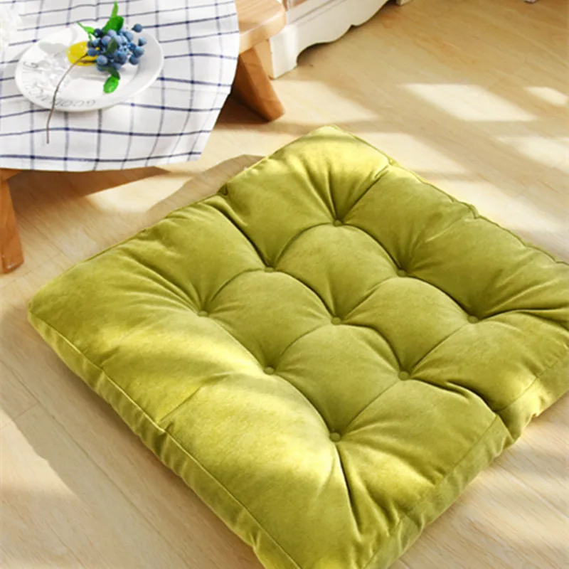 Подушка 55*55 см в японском стиле мягкая подушка для сиденья серые зеленые круглые