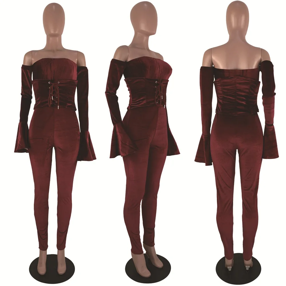 Модный женский комплект из 2 предметов с воротником-лодочкой V-образным вырезом и