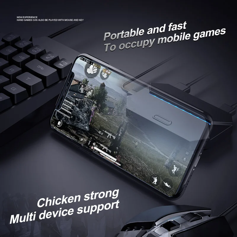 Bluetooth игровая клавиатура мышь комбо конвертер для смартфонов ПК PUBG мобильная