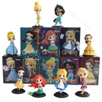 disney princess anime figures frozen elsa anna mulan cinderella alice pvc action figure model statue toys for children gift a45