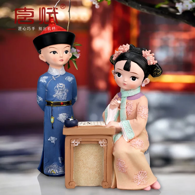 

15cm Anime Figures Folklore Creative Dolls Furniture Chinese style Ornaments Decoration Collectible Toys Gifts For Friends