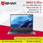 BMAX X14Pro 5,5-дюймовый FHD IPS дисплей, 14,1x1920, 8 Гб DDR4 ОЗУ 1080 ГБ высокоскоростной SSD Windows 10 OS