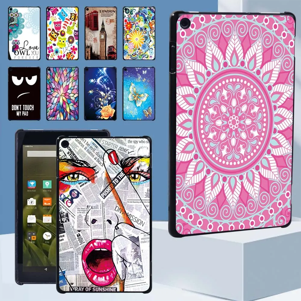 

Case for Amazon Fire HD 8 Plus/HD 10m5th/7th/9th Gen /7 5th/7th/9th Gen /HD 8 6th/7th/8th/10th Gen Tablet Back Shell + Stylus
