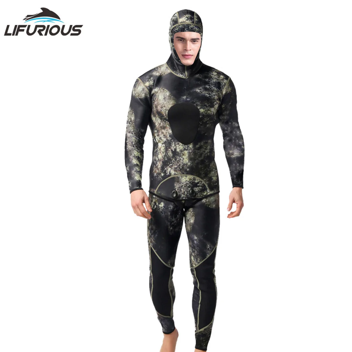 

Профессиональный купальный костюм для дайвинга 3 мм, мужской раздельный купальник для подводного плавания с аквалангом, мягкий дышащий гар...