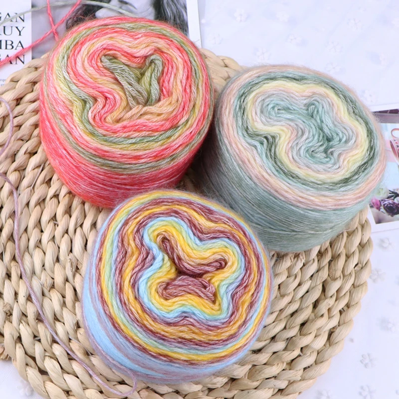 3 мяча * 100 г шерстяная пряжа для изготовления тортов своими руками подарок парня