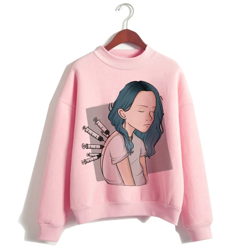 Billie Eilish, худи, женская одежда, толстовка, Корейская, 90 s, с капюшоном, Harajuku, с принтом, толстовки, уличная, топ, повседневная, ulzzang, капюшон