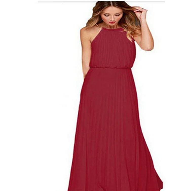 Стильное летнее женское модное тонкое шифоновое платье Stop без рукавов