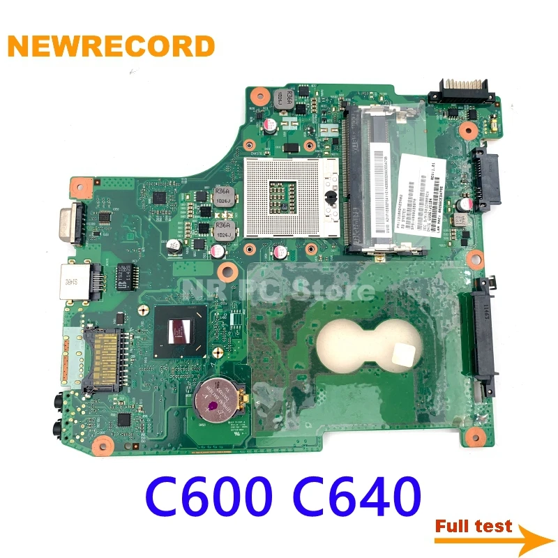 NEWRECORD V000238070 For Toshiba Satellite C600 C640 C645 Laptop Motherboard 6050A2423901 HM65 DDR3 Main Board Full Test