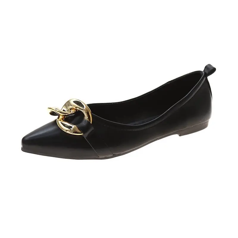 

New Spring Simple Fashion Design Flat Shoes 4 Season Women's Casual Shoes Shallow Mouth Retro Women's Shoes