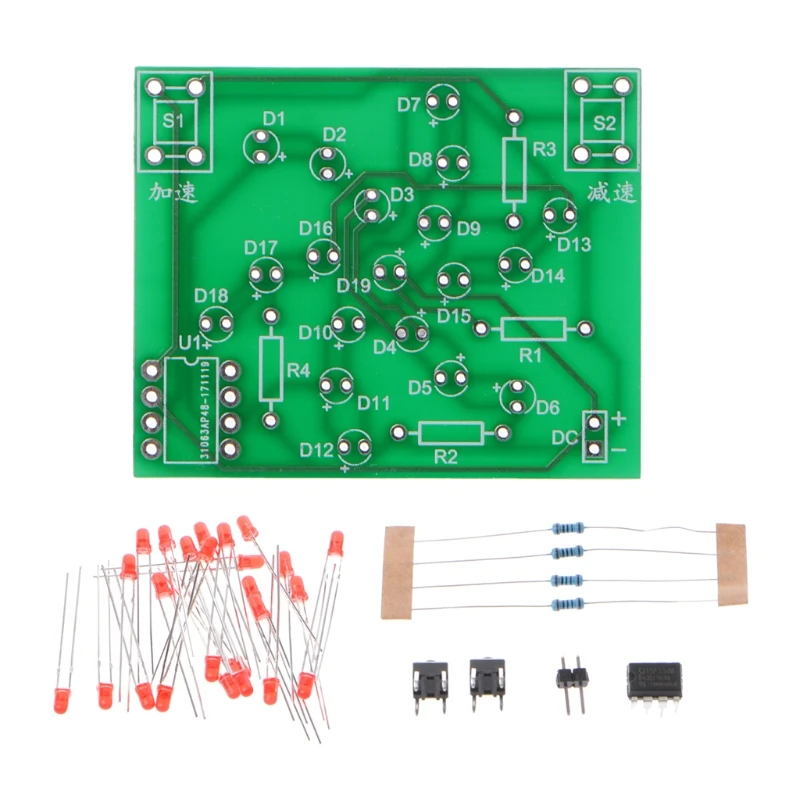 

K3NB DC 5V DIY Kit Electronic Windmill Funny DIY PCB Board and Parts Kit For Practice