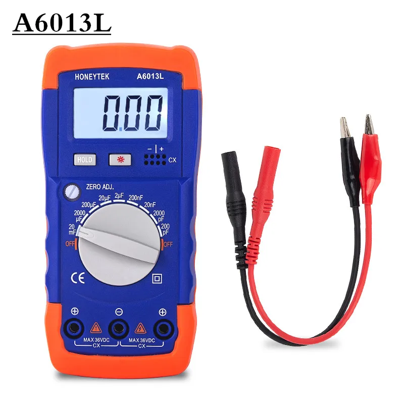 

A6013L New Mini Capacitance Meter LCD Backlight Digital Profesional Digital Capacitance Meters Tester Analog