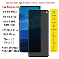 ugi anti spy tempered glass full coverage screen protector privacy for samsung s8 s9 plus note 10 20 s10 s10e s20 plus ultra new