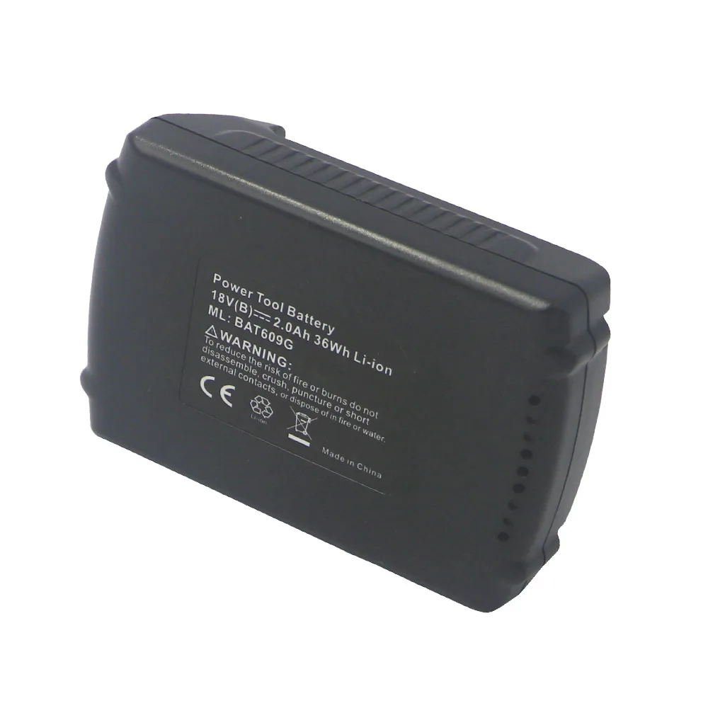 Dvisi 2 шт. 18V 2.0AH Li-Ion Батарея 5 клетки в поставке Dvisi для Bosch BAT609 HDS180-03 HTH181-01 HTH182-01 IWH181-01 IWHT180-01