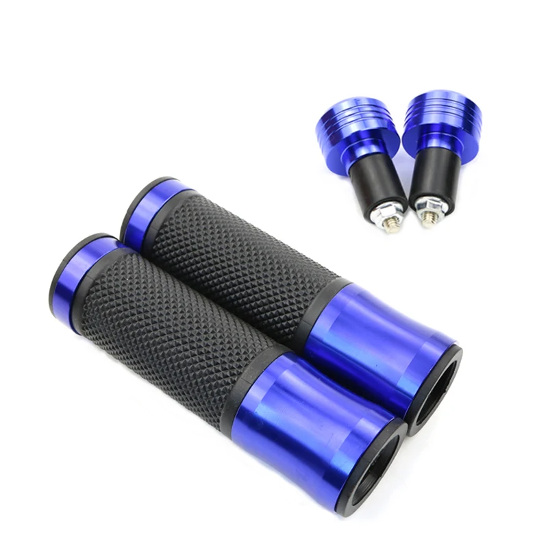 Мотоцикл CNC алюминиевая и резиновая ручка бар рукоятка концы Ручка Бар для KAWASAKI