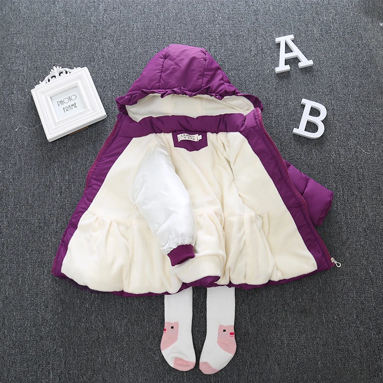 

Girl's thickened cotton-padded jacket 5