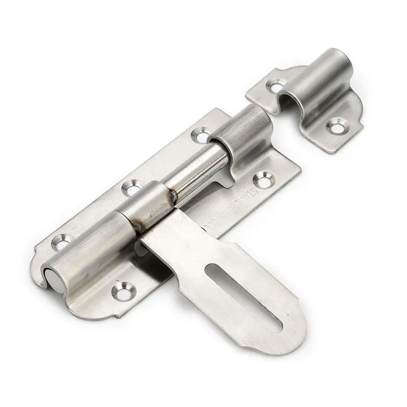 Дверной болт из нержавеющей стали Защитный Рычаг фиксатор 4 дюйма скользящий