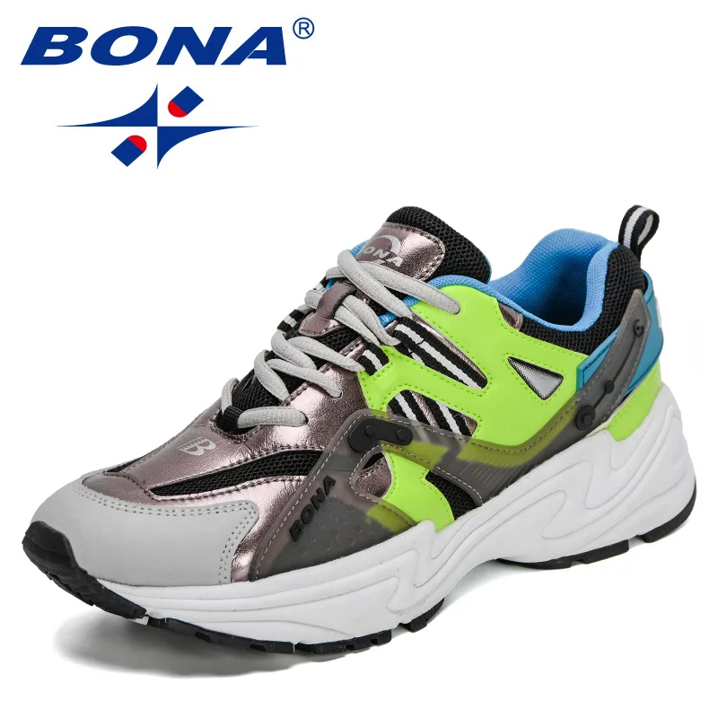 BONA 2021 New Designers Running Shoes Men Luxury Brand Breathable High Quality Colorful Trainer Man Trendy Sneakers Mansculino