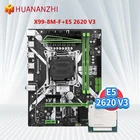 Материнская плата HUANANZHI X99-8M-F с Intel XEON E5 2620 V3 LGA 2011-3 DDR4 RECC NON-ECC комбинированный набор памяти NVME USB 3,0 SATA MATX