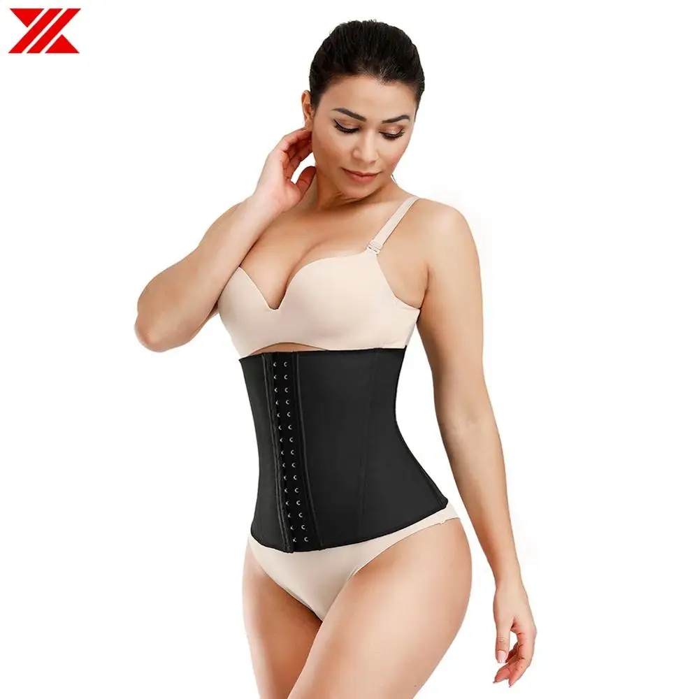 Женский латексный корсет HEXIN для коррекции талии из 9 стальных костей | Женская