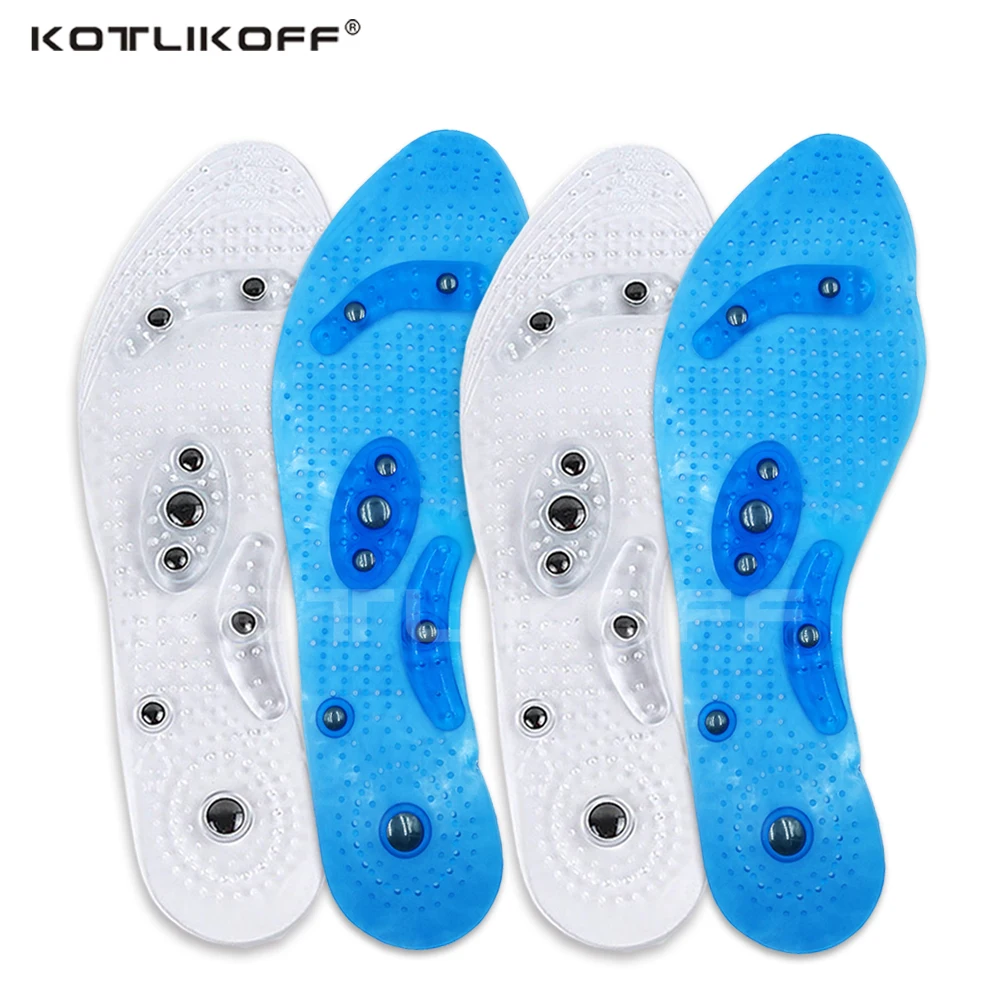 KOTLIKOFF Magnetic Therapy Slimming Insoles Foot Patch Cushion Shoe Insole Gel Pad Acupressure Slimming Insoles Foot Care Insert