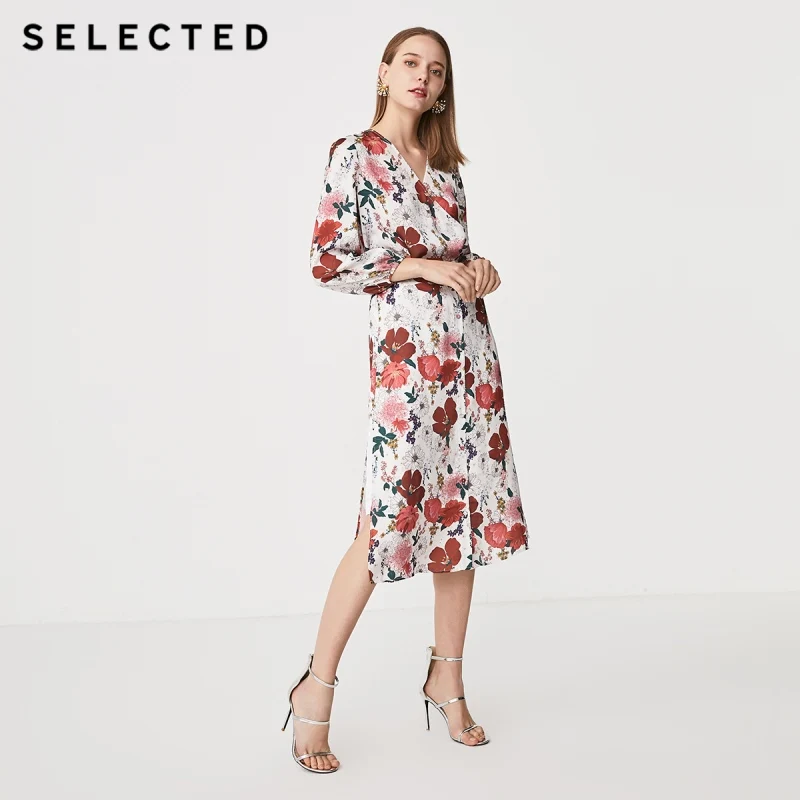 Выбранная летняя юбка средней длины с принтом и высокой посадкой S | 41924C522 Женская