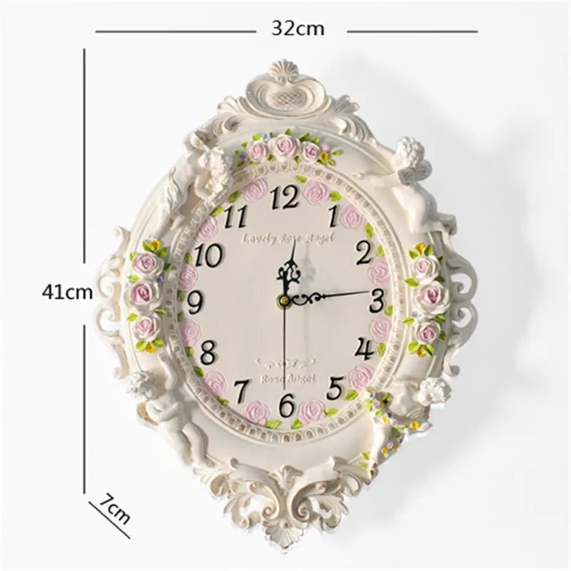 Часы Wanduhr часы Da Parete Grande потертый шик домашний декор европейский стиль хромовые