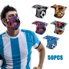 Маска для взрослых в европейском стиле, одноразовая 3-слойная мультяшная дышащая маска для мужчин и женщин, 50 шт.