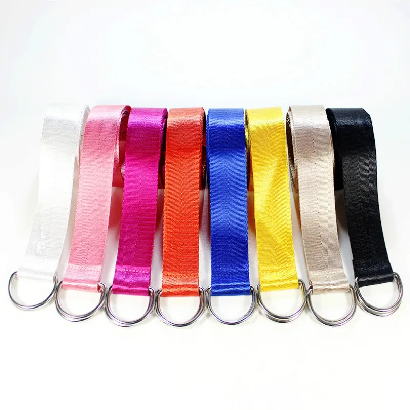 Женский и мужской ремень из нейлона Широкий Простой однотонный ткани с