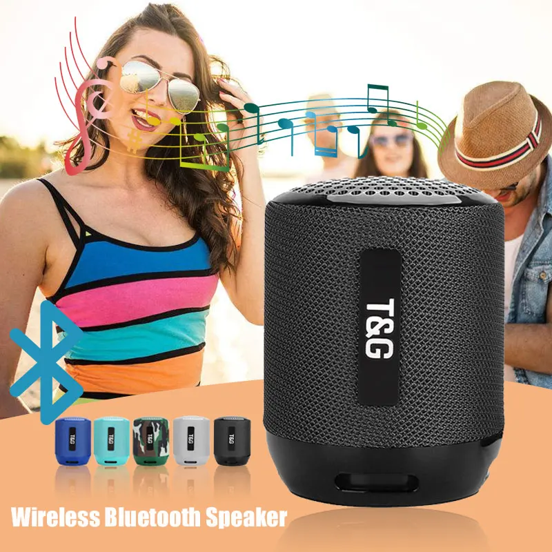 Беспроводная bluetooth колонка водонепроницаемая портативная музыкальная стерео