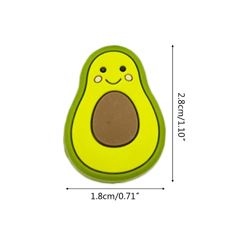 Mini mordedor de silicona con cuentas de aguacate para beb&eacute;, chupete de dentici&oacute;n infantil sin BPA, juguete Molar de lactancia, dibujos animados, 1-5 piezas-5
