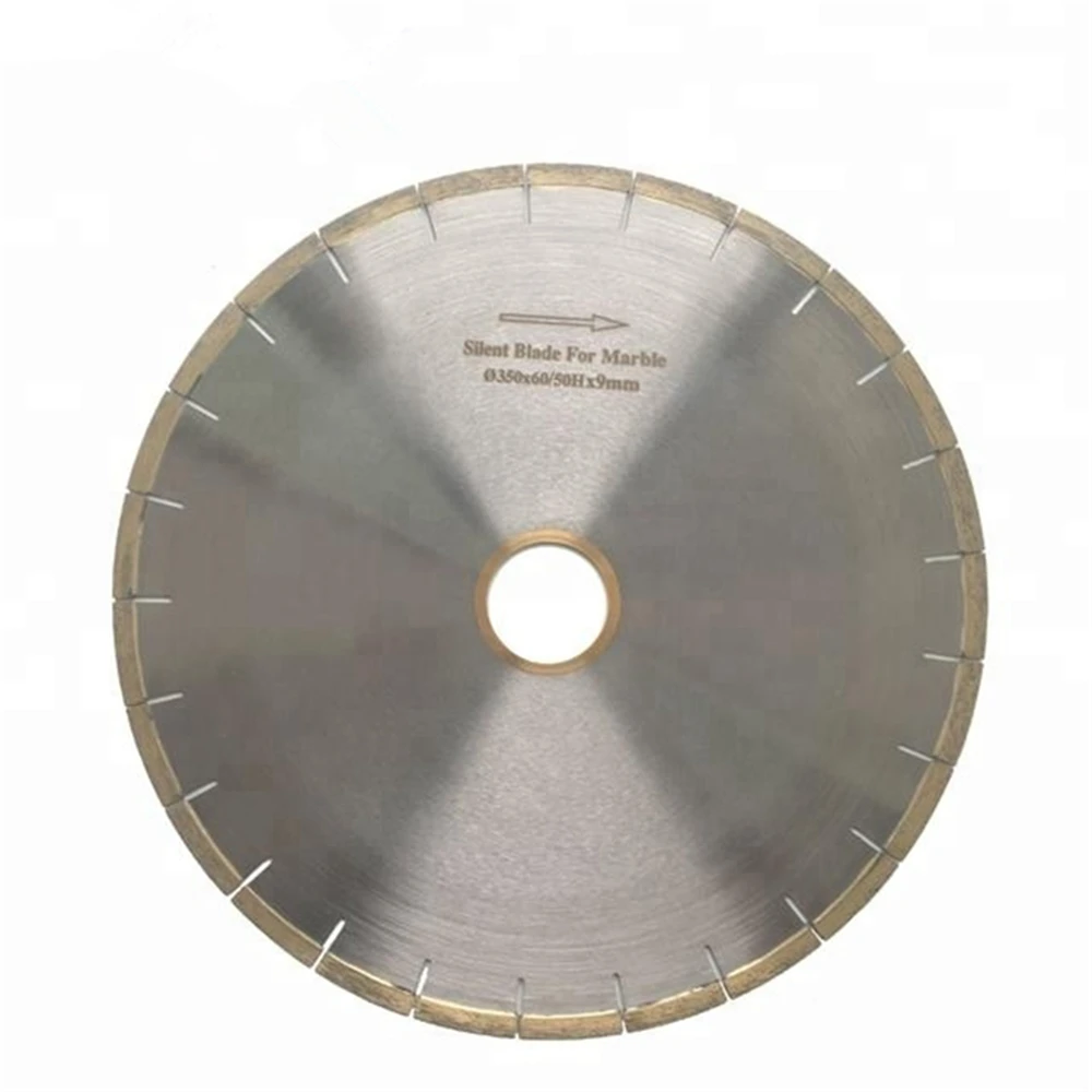 DB05 D350mm 14 дюймов Серебряный пайки мрамор алмаз пилы с не откалывающийся тихий