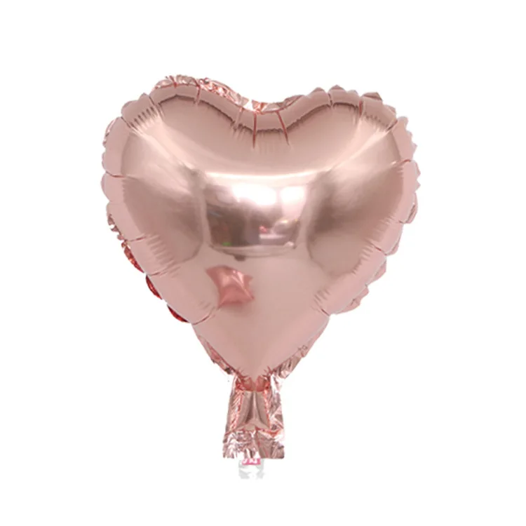 

10PCs 10-Inch Heart-Shaped Aluminum Balloon Wedding Wedding Wedding Decoration Balloon Lovely Aluminum Balloon