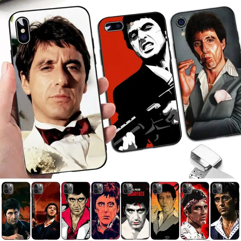 

Scarface Tony Montana Phone Case for iphone 13 8 7 6 6S Plus X 5S SE 2020 XR 11 12mini pro XS MAX